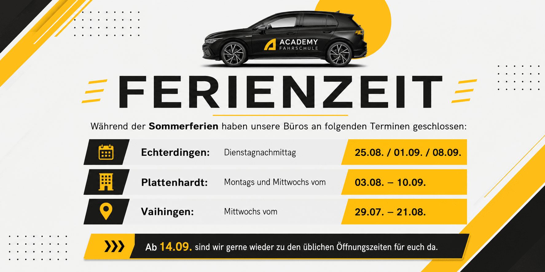 Öffnungszeiten der Büros in den Ferien…..